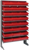 Sloped Rack, 8Shelves, 24Bins, Red; Shelving Unit Type Quantum Storage - 44AC6585 - Newark, An Avnet Company
