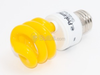11 Watt, 120 Volt YELLOW Spiral CFL Bulb -- HAL109222 - Image
