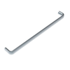 Handle, 600 mm  Hole Centers, Internal Thread, M8, Aluminum, Powder Coat, Sliver, Oval - P8-DHAE-3-600-SPC - Southco