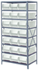 Open Shelving, 8Shelves, 21Bins, Clear; Shelving Unit Type Quantum Storage - 42AC9477 - Newark, An Avnet Company