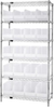 Open Wire Shelving, 6Shelves, 20Bin, Clr; Shelving Unit Type Quantum Storage - 42AC7423 - Newark, An Avnet Company