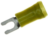 Terminal, Spade/fork, #6, Crimp, Yellow; Product Range Amp Te Connectivity - 90F3562 - Newark, An Avnet Company