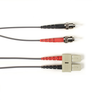 2m (6.5ft) STSC GY OM4 MM Fiber Patch Cable INDR Zip OFNP - FOCMPM4-002M-STSC-GR - Black Box