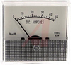 Ammeter; 0 to 50 A; 5%; 2.5 in.; Polystyrene Cases with Metal Scales - 70136701 - Allied Electronics, Inc.