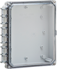 Polycarbonate  Electrical Enclosure 10X8X2 -- H10082HC - Image