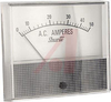 Ammeter, Electromechanical AC; 50 A; + 5%; 3.5 in.; Polystyrene; 750 Series - 70136681 - Allied Electronics, Inc.