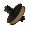 Brady B-595 Gold Indoor / Outdoor Vinyl Thermal Transfer Continuous Thermal Transfer Printer Label Roll - 0.5 in Width - 100 ft Length - 115758 - 754473-98562 - R. S. Hughes Company, Inc.