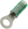 Terminal, Ring Tongue, #8, Crimp, Green; Stud Size - Metric Amp - Te Connectivity - 28AC6475 - Newark, An Avnet Company