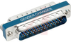 SLIMLINE GENDER CHANGER, HD44 MALE/MALE - 70126260 - Allied Electronics, Inc.