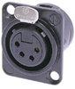 Neutrik D Series /Sil XLRF -- NEUNC4FDL1BAG