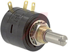 Pot;Wirewound;Rest 2 Kilohms;Panel;3 Turns;Pwr-Rtg 1W;Shaft Dia 0.25in - 70089280 - Allied Electronics, Inc.
