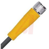 Cordset, M8 Pico, Straight Female, 6 Wire, Single Ended, 5 Meters, Yellow - 70034850 - Allied Electronics, Inc.
