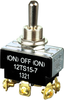 MICRO SWITCH TS Series Toggle Switch, 2 pole, 3 position, Screw terminal, Standard Lever - 12TS15-7 - Honeywell Sensing & IoT