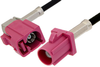 Violet FAKRA Plug to FAKRA Jack Right Angle Cable 36 Inch Length Using RG174 Coax - PE38753H-36 - Pasternack