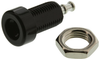 Banana Jack, 15A, Stud, Black; Gender Abbatron Hh Smith - 82T5282 - Newark, An Avnet Company