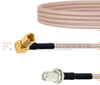 SMA Female Bulkhead to RA SSMC Plug Cable RG316 Coax in 60 Inch - FMCA1471-60 - Fairview Microwave Inc.