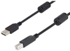 USB 2.0 cables A-B male w/ferrites 0.5M - MUS2A00020-05M - MilesTek Corporation