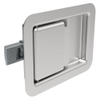 Push-to-Close Latch, Large Size, Non-Locking, Rivet Mount, 4.9mm dia. Holes, 23.4mm Grip, Stainless Steel, Polished Finish -- 64-50-401-20