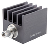 30 dB Fixed Attenuator SMA Male (Plug) to SMA Female (Jack) Up to 4 GHz Rated to 25 Watts, Heatsink Body, 1.25 VSWR - SA4S25-30 - Fairview Microwave Inc.
