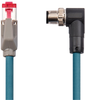 Ex I/O M12-RJ45 EtherNet/IP cable,100m -- 1718-E4UBJM-100 - Image