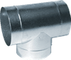 Ductwork -- Heavy Gauge Round Tees - Image