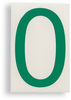 ToughStripe Die-Cut Green Letter 0 - 121850 - Brady Corporation