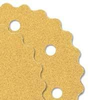 Dynabrade Coated Aluminum Oxide Hook & Loop Disc - 80 Grit - 3 1/2 in Diameter - Disc Type: Scalloped - 92580 - 616026-92580 - R. S. Hughes Company, Inc.