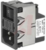 power entry module with filter 1 pole - 70080821 - Allied Electronics, Inc.
