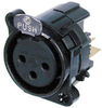 NEUTRIK NC3FBYB 3-PIN FEMALE XLR RECEPTACLE IDC VERSION - NEUNC3FBYB - HAVE, Inc.