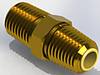 Precision Metal Orifices - NPT Hex Nipple -- ES-10-BR - Image