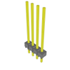 Headers, Male Pins - 612-MTSW-104-11-G-S-697-ND - DigiKey