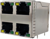 Rj45 Connector, Jack, 8P8C, 4 Port, Th; Modular Connector Type Amphenol Communications Solutions - 88AH8331 - Newark, An Avnet Company