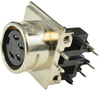 Circular Din Connector, Receptacle, 4 Position, Pcb; No. Of Contacts Prehkeytec -- 99K0384