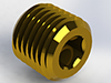Precision Metal Orifices - NPT Bleed Plug -- EHS-10-BR - Image