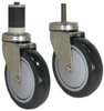 Stainless Steel Stem Caster - PolyU-PolyO Wheel - Model 3 - SS-3BK4X - Caster City, Inc.