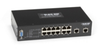 Hardened Managed Ethernet Switch, 12-Port 10/100BASE-TX + 2-Port 10/100/1000BASE-TX Gigabit - LEH812-2G - Visual Sound, Inc.