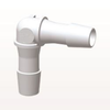 Elbow Connector, Barbed, White - HE1230 - Qosina Corp.