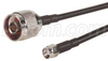 Cable Assembly, Rp-Sma Plug / N Male, 195 Series, 2Ft; Connector Type A L-Com - 23T4845 - Newark, An Avnet Company