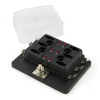 Mini / ATM LED Fuse Block 45609, 6 Fuse Position with Clear Cover -- 45609