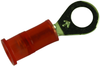 Terminal, Ring Tongue, #10, Crimp, Red; Stud Size - Metric 3M - 78H3351 - Newark, An Avnet Company