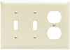 Combination Openings, 2 Toggle Switch & 1 Duplex Receptacle -- TP28W - Image