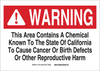Brady B-555 Aluminum Rectangle White Chemical, Biohazard, Hazardous & Flammable Material Sign - 14 in Width x 10 in Height - 18160 - 754473-16486 - R. S. Hughes Company, Inc.