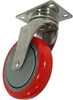 Stainless Swivel Caster Gray Polyurethane Wheel - Model 3A - SS-3ARG5-S - Caster City, Inc.