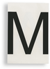 ToughStripe Die-Cut Black Letter M - 121763 - Brady Corporation
