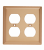 Duplex Receptacle Openings, Two Gang, Brushed Bronze -- SB82BZ - Image