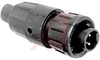 Circular Cable Connector, Cable End; 20; Solder Cup; 2; Pin; 0.15 to 0.17 in. - 70025405 - Allied Electronics, Inc.