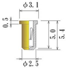 Medium Size Socket Pin - JS0330-GG - JC Cherry, Inc.