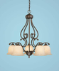 Mid. Chandeliers-Glass Down - 444566 - Capital Lighting, Inc.