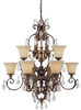 3549DS-241-CR Large Chandeliers-Glass Shade - 602976 - Capital Lighting, Inc.