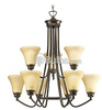 Nine-Light Chandelier Fixture - P4488-20 - bulbs.com